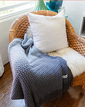Load image into Gallery viewer, Baja Grey Ombre Throw Blanket