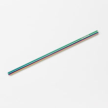Load image into Gallery viewer, Rainbow Metal Straw Straight - 3 Pack