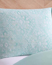 Load image into Gallery viewer, Kaibu Isle Aqua Boho Print Comforter Set