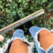Load image into Gallery viewer, Silver Metal Straw