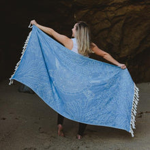 Load image into Gallery viewer, Blue Sea Turtle Reef Towel