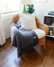 Load image into Gallery viewer, Baja Grey Ombre Throw Blanket

